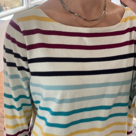 Talbots AUTHENTIC TALBOTS TEE - BOWEN STRIPE size 1x - Picture 8 of 12